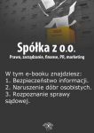Spółka z o.o. Prawo, zarządzanie, finanse, PR, marketing, wydanie maj 2014 r.