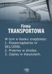 Firma transportowa, wydanie maj 2014 r.