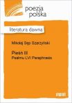 Pieśń III (Psalmu LVI Paraphrasis)