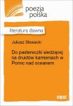 Do pastereczki siedzącej na druidów kamieniach w Pornic nad oceanem
